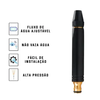 Kit 3 Em 1 Bico Alta Pressão Para Mangueira + Conector Top - Foto 2