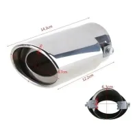 Ponteira Escapamento Aço Inox Saída 3 Polegadas Universal - Foto 8