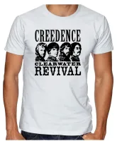 Camiseta adulto ou infantil creedence banda rock antiga - Foto 2