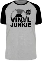 Camiseta adulto ou infantil Dj musica vinil Junkie Hip Hop Dance Trance - Foto 4