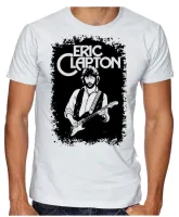 Camiseta adulto ou infantil eric clapton rock guitarra - Foto 2