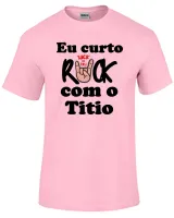 Camiseta adulto ou infantil Eu curto rock com tio Titio - Foto 3