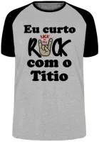 Camiseta adulto ou infantil Eu curto rock com tio Titio - Foto 5