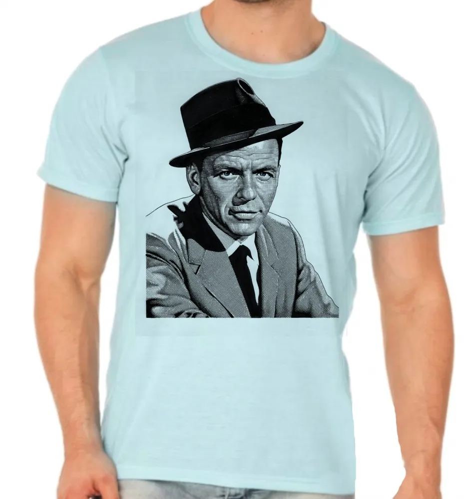 Camiseta adulto ou infantil frank Sinatra cantor chapeu