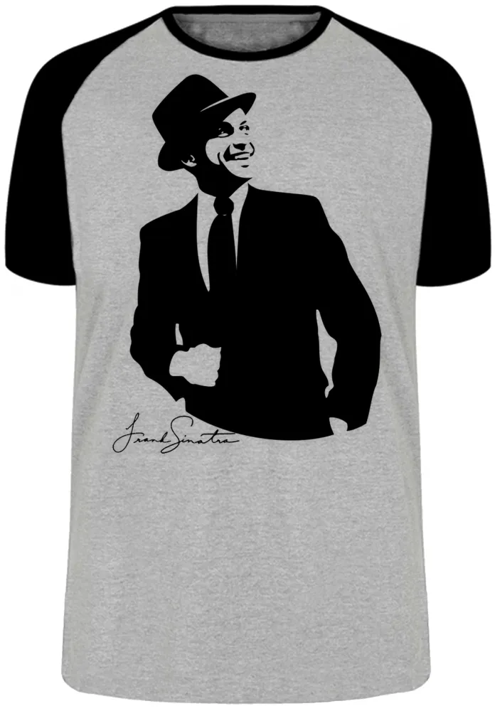 Camiseta adulto ou infantil frank Sinatra cantor classico