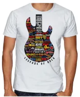 Camiseta adulto ou infantil guitarra bandas rock famosas - Foto 3