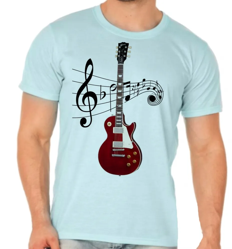 Camiseta adulto ou infantil Guitarra contra baixo musica Imagem