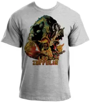 Camiseta adulto ou infantil led zeppelin banda rock antiga - Foto 4