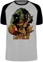 Camiseta adulto ou infantil led zeppelin banda rock antiga - Foto 5