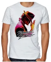 Camiseta adulto ou infantil Michael Jackson Chapéu Pop - Foto 2