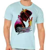 Camiseta adulto ou infantil Michael Jackson Chapéu Pop - Foto 5