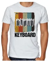 Camiseta adulto ou infantil Teclado tecladista musica - Foto 2