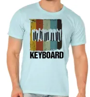 Camiseta adulto ou infantil Teclado tecladista musica - Foto 3