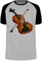Camiseta adulto ou infantil Violino musica classica instrumento - Foto 4