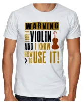 Camiseta adulto ou infantil Violino musica classica musico - Foto 2