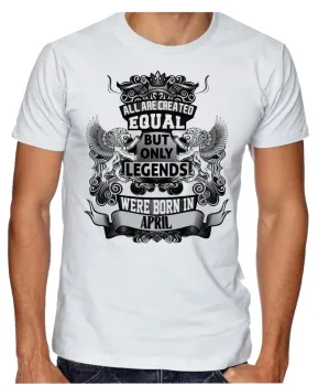 Camiseta adulto ou infantil Abril Aniversário Melhores nasceram - Foto 2