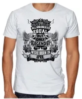 Camiseta adulto ou infantil Abril Aniversário Melhores nasceram - Foto 2