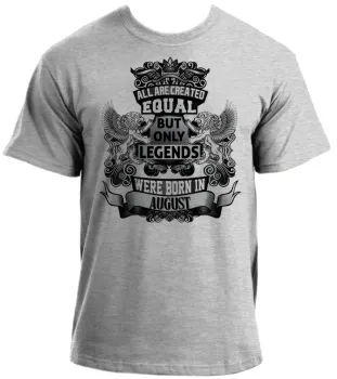 Camiseta adulto ou infantil Agosto Aniversário Melhores nasceram - Foto 2