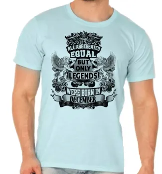 Camiseta adulto ou infantil Dezembro Aniversário Melhores nasceram - Foto 2