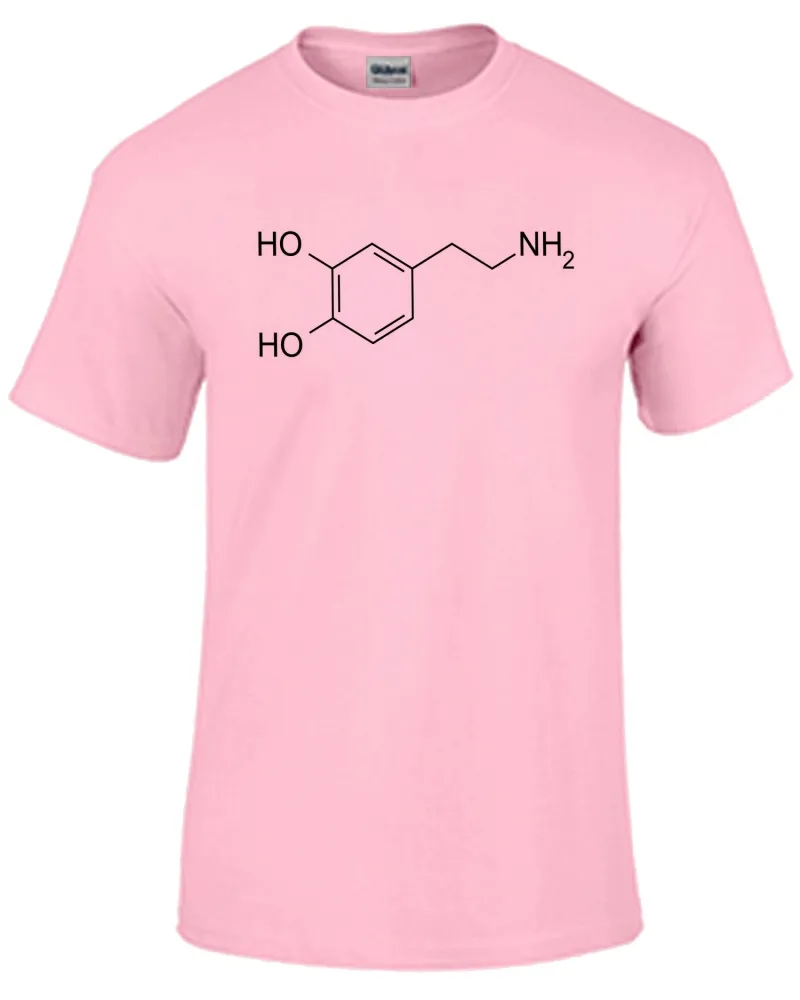 Camiseta adulto ou infantil Formula dopamina quimica