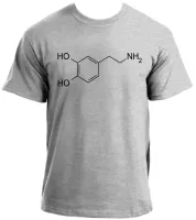 Camiseta adulto ou infantil Formula dopamina quimica - Foto 2