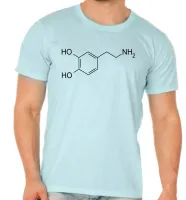 Camiseta adulto ou infantil Formula dopamina quimica - Foto 5