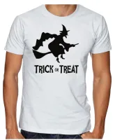 Camiseta adulto ou infantil Halloween dia das bruxas bruxa vassoura - Foto 2