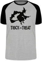 Camiseta adulto ou infantil Halloween dia das bruxas bruxa vassoura - Foto 4