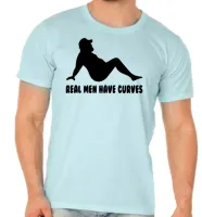 Camiseta adulto ou infantil Homem men verdade curvas homens - Foto 2