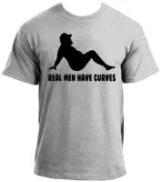 Camiseta adulto ou infantil Homem men verdade curvas homens - Foto 3