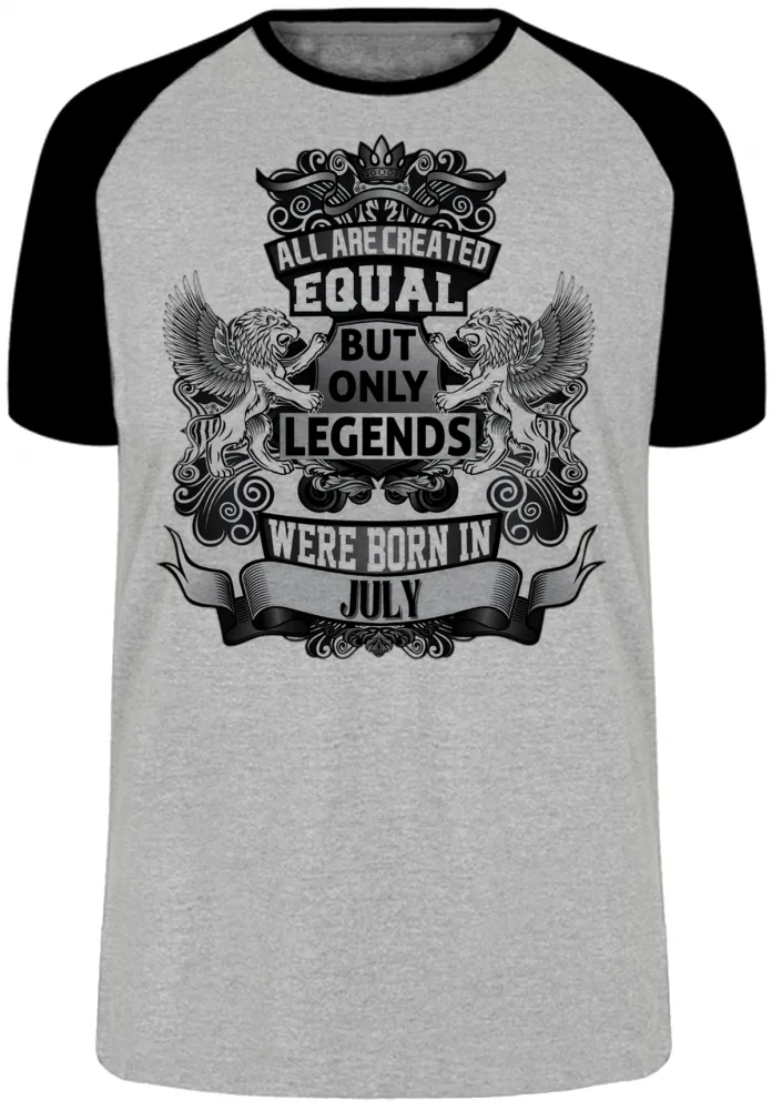Camiseta adulto ou infantil Julho Aniversário Melhores nasceram