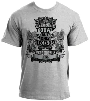 Camiseta adulto ou infantil Junho Aniversário Melhores nasceram - Foto 2