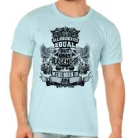 Camiseta adulto ou infantil Junho Aniversário Melhores nasceram - Foto 5