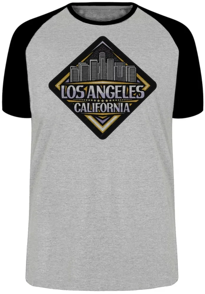 Camiseta adulto ou infantil Los Angeles city California Lembrança