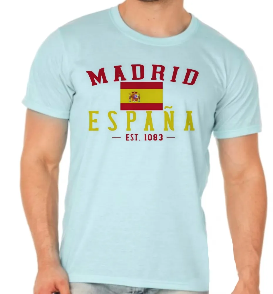 Camiseta adulto ou infantil Madri espanha europa Imagem