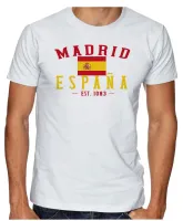 Camiseta adulto ou infantil Madri espanha europa - Foto 2