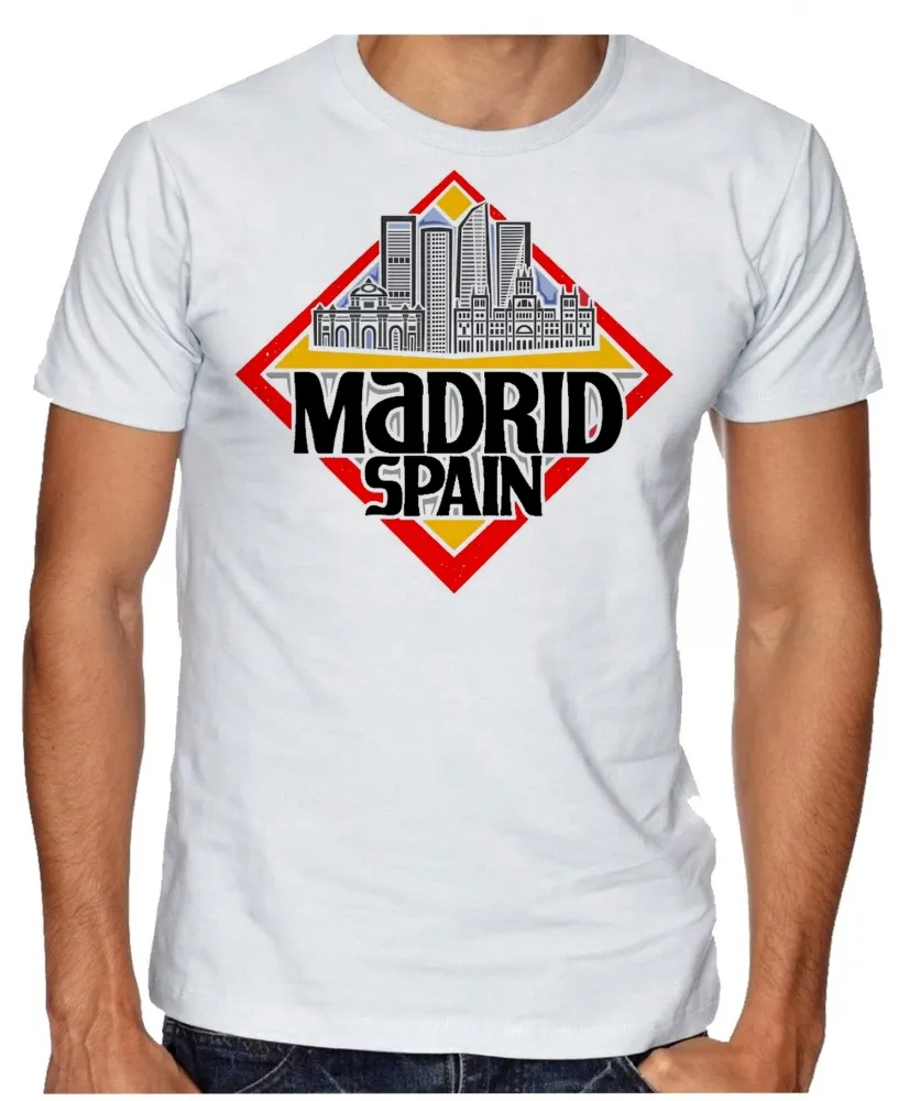Camiseta adulto ou infantil Madri Espanha lembrança