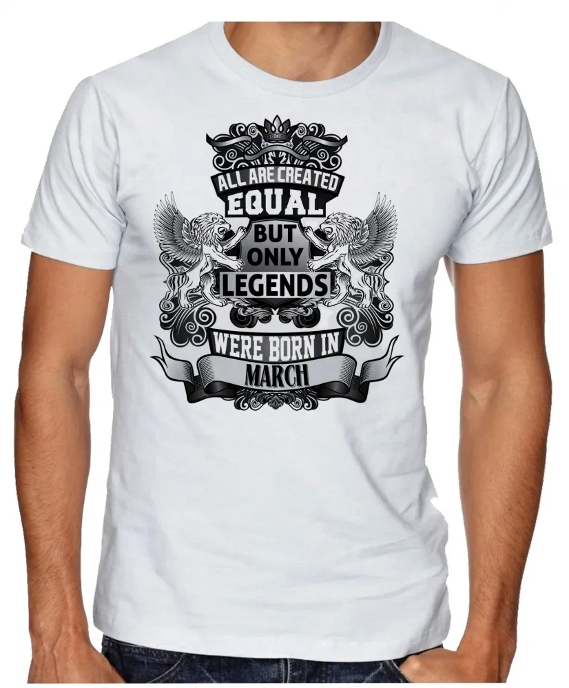 Camiseta adulto ou infantil Março Aniversário Melhores nasceram