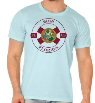 Camiseta adulto ou infantil Miami Florida Lembrança