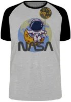 Camiseta adulto ou infantil Nasa astronauta planeta - Foto 4