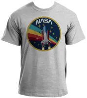 Camiseta adulto ou infantil Nasa Vintage foguete - Foto 2
