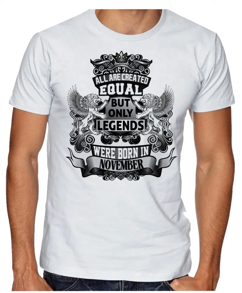 Camiseta adulto ou infantil Novembro Aniversário Melhores nasceram