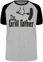 Camiseta adulto ou infantil Pai churrasco assador churrasqueira - Foto 3