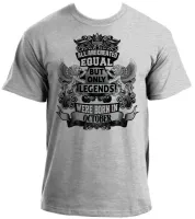 Camiseta adulto ou infantil Outubro Aniversário Melhores nasceram - Foto 5