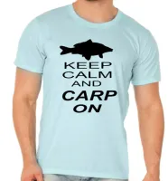 Camiseta adulto ou infantil Peixe pescaria pescador carpa on - Foto 2