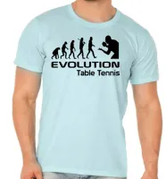 Camiseta adulto ou infantil Ping pong tenis de mesa jogador - Foto 3