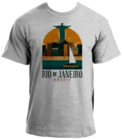 Camiseta adulto ou infantil Rio de Janeiro Cristo Redentor - Foto 4