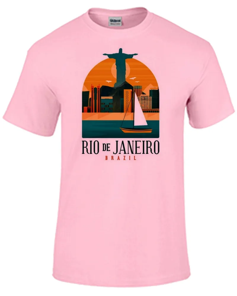 Camiseta adulto ou infantil Rio de Janeiro Cristo Redentor Imagem