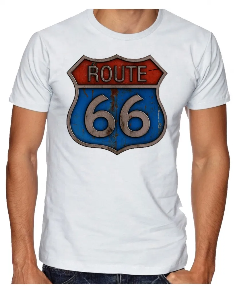 Camiseta adulto ou infantil rota 66 rodovia famosa EUA Imagem