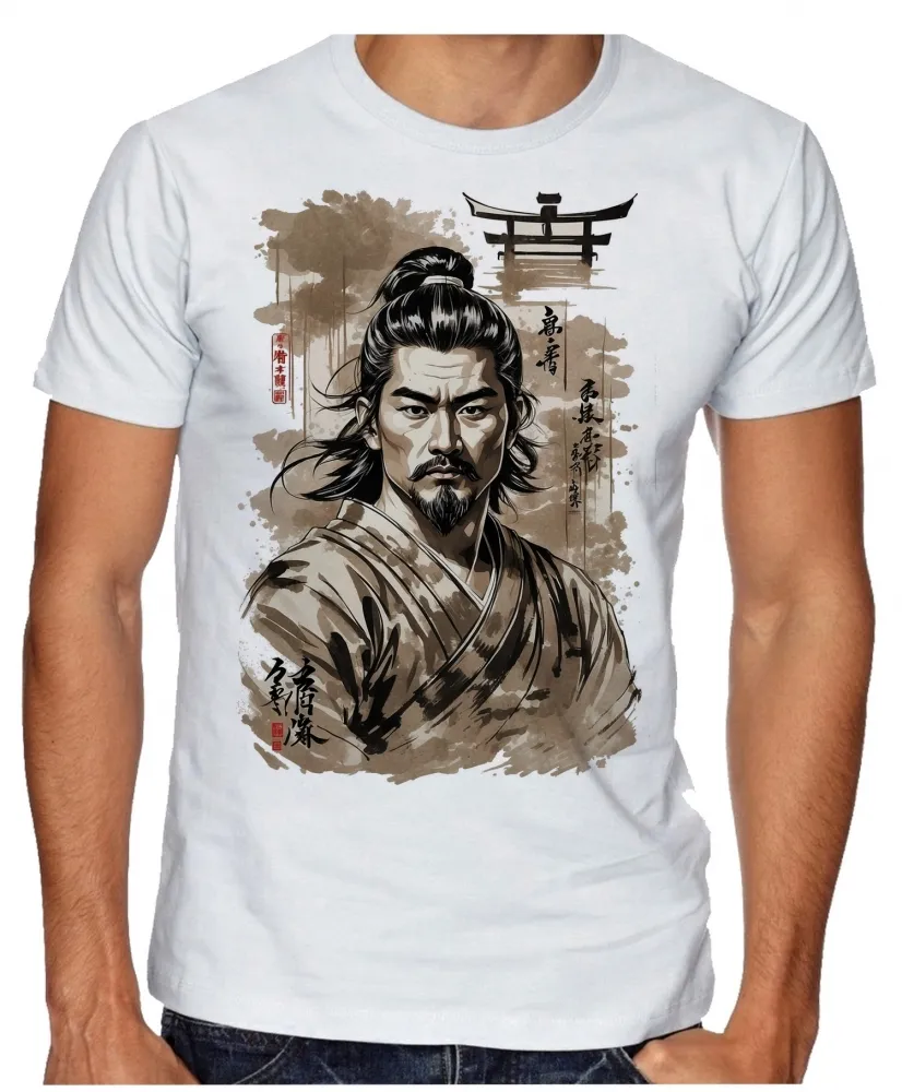 Camiseta adulto ou infantil Samurai Japones japão cultura